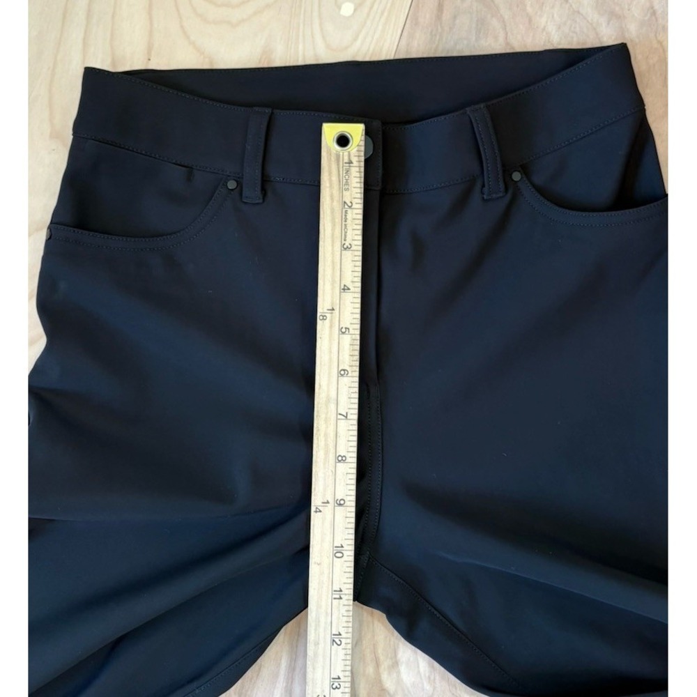LULULEMON Black City Sleek 5 Pocket Stretch Full Length Pants Size 28 Warpstreme - Picture 6 of 11